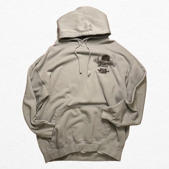 Cactus Jack Travis Scott Gray Cacti Oasis Hoodie Size Small - Picture 2 of 6